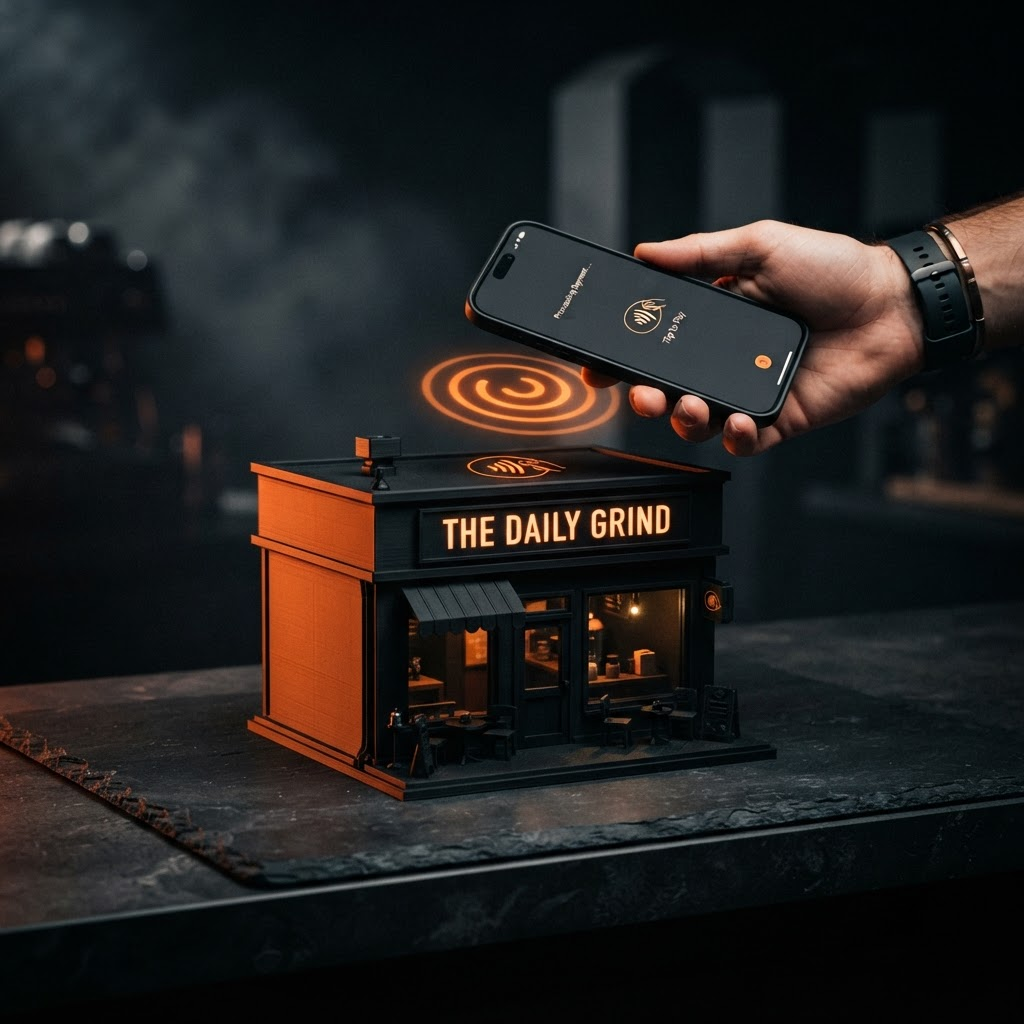 Custom 3D-printed model with NFC tap